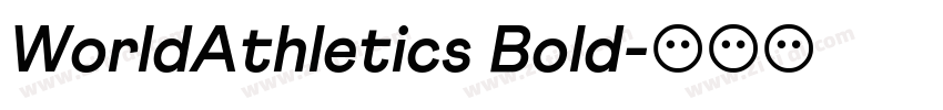 WorldAthletics Bold字体转换